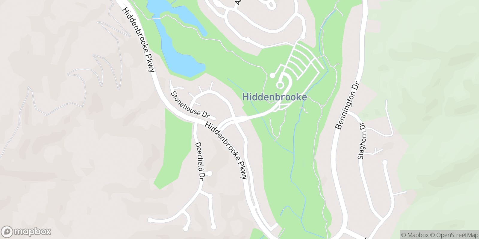 Street map of Hiddenbrooke Golf Club and its local surroundings.