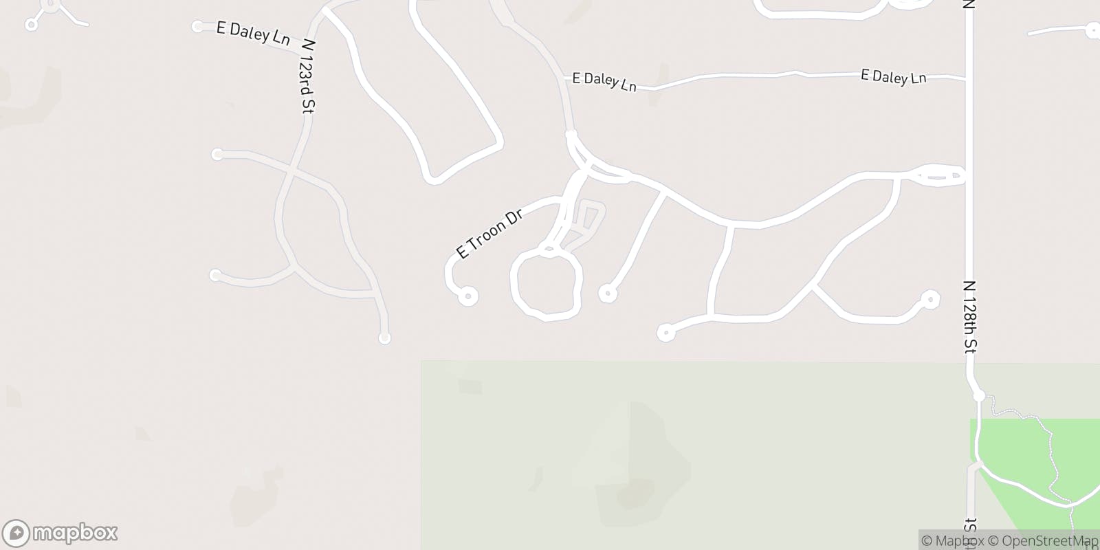 Street map of Mountain House Lodge at Sereno Canyon and its local surroundings.