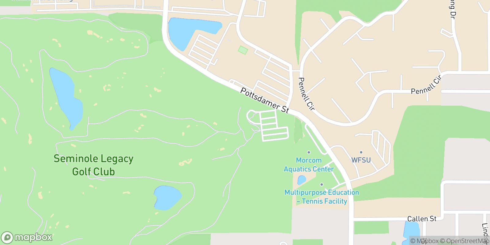 Street map of Seminole Legacy Golf Club  and its local surroundings.